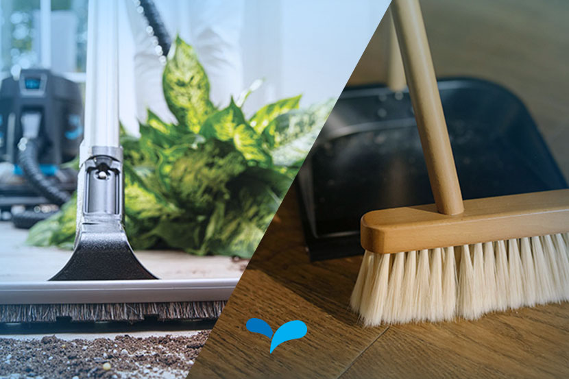 O que é melhor: varrer ou aspirar a casa?